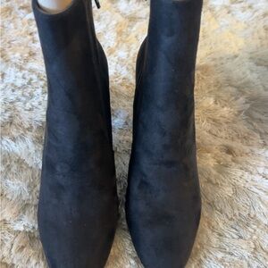 Aldo Black Suede Ankle Booties